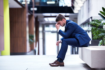 Image showing frustrated young business man