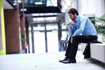 Image showing frustrated young business man