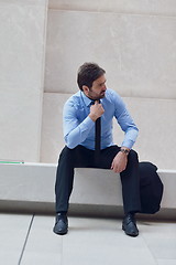 Image showing frustrated young business man