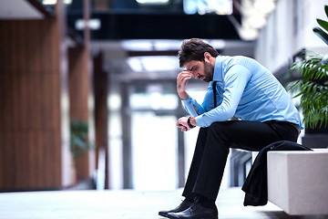 Image showing frustrated young business man