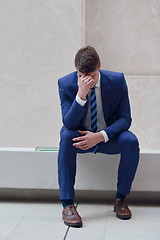 Image showing frustrated young business man