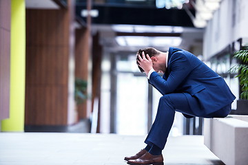 Image showing frustrated young business man