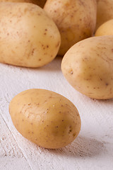 Image showing Farm fresh washed whole potatoes