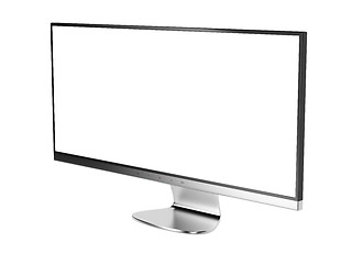 Image showing Wide computer display