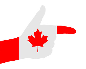 Image showing Canadian finger signal