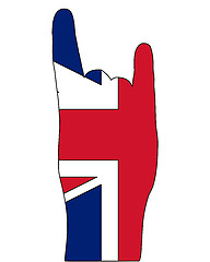 Image showing British finger signal