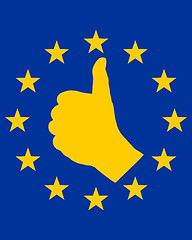 Image showing European finger signal