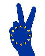 Image showing European finger signal