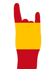 Image showing Spanish finger signal