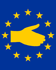 Image showing European handshake