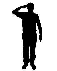 Image showing Military salute