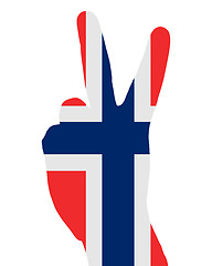 Image showing Norwegian finger signal