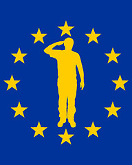 Image showing European salute