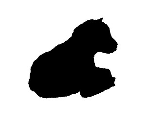 Image showing Kid silhouette 