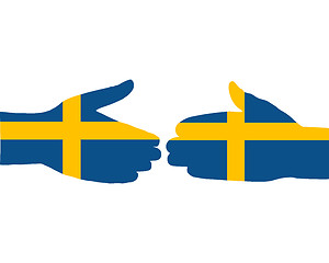 Image showing Swedish handshake