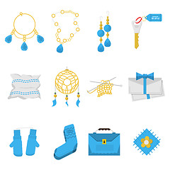 Image showing Colored vector icons for handmade items