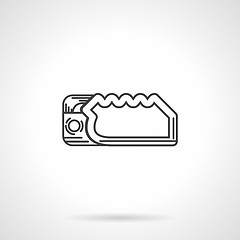 Image showing Climbing device flat line vector icon