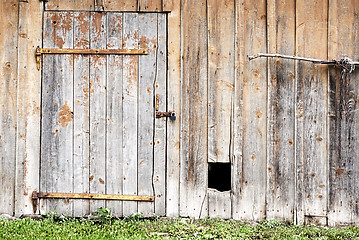 Image showing wooden wall background