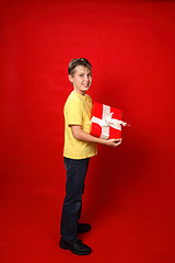 Image showing Child with Present
