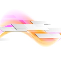 Image showing Hi-tech wavy motion background