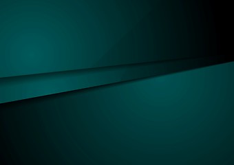 Image showing Dark green corporate tech design art