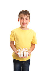 Image showing Child with many presents