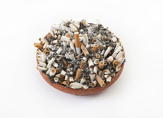 Image showing full ashtray