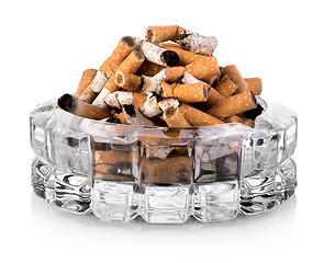 Image showing Butts in ashtray