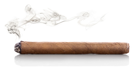 Image showing Smoking cigar