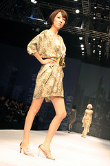 Image showing Model walking the catwalk at Seoul Collection (Fashion Week) 08