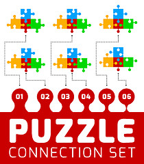 Image showing Puzzle connection set