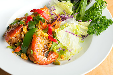 Image showing Thai Jumbo Shrimp Salad