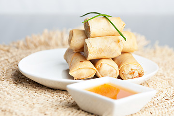 Image showing Thai Spring Roll Appetizers