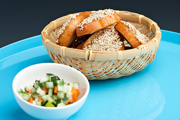 Image showing Thai Shrimp Sesame Toasts