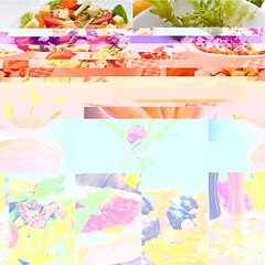 Image showing healthy Vegetarian vegan food collage