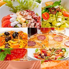 Image showing healthy Vegetarian vegan food collage