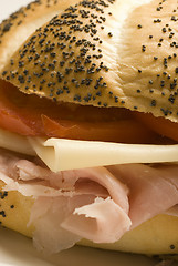 Image showing HAM AND SWISS SANDWICH