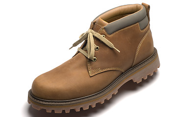 Image showing rugged outdoor pair of boots