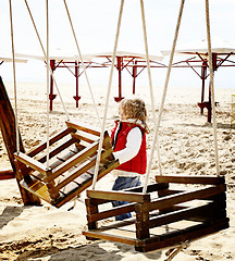 Image showing Play spot on the beach