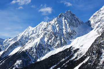 Image showing Border crossing Staller Sattel of Tyrol to Italy