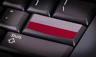 Image showing Flag on keyboard