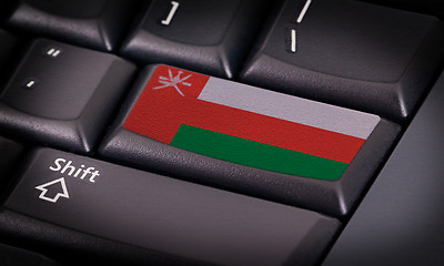 Image showing Flag on keyboard