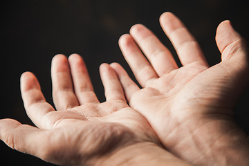 Image showing hands begging 