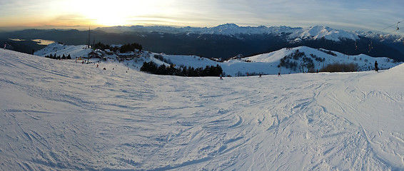 Image showing down the slope at Monterone Alps Italy