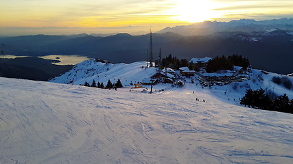 Image showing down the slope at Monterone Alps Italy