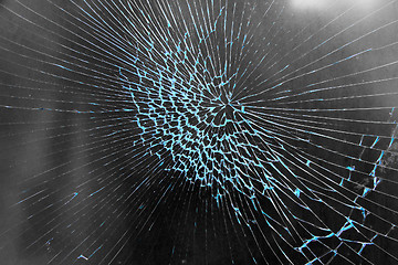 Image showing Broken glass background