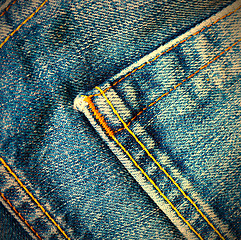 Image showing vintage blue jeans