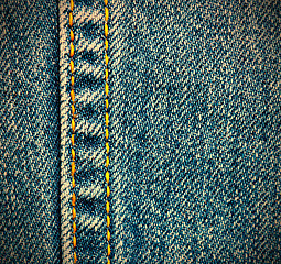 Image showing blue jeans background