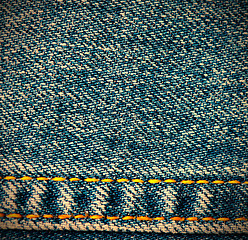 Image showing aged jeans background