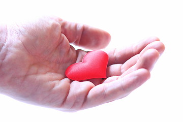 Image showing Holding a heart